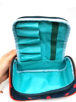 Petite trousse de maquillage de voyage avec fermeture éclair