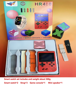 Смарт-часы ZongX 2 с игровой консолью и мини-колонкой, подарочный набор Series11 Ultra3, низкая цена, 7-в-1, для мужчин и женщин, большой экран, HR400 - Product Image 1