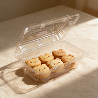 Scatole per Alimenti in Plastica PET con Coperchi Trasparenti, Confezioni Eleganti con Cerniera per Torte, Personalizzabili con Logo
