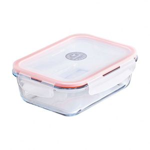 Chahua Lattice Glass <b>Lunch</b> <b>Box</b> Microwave Safe Insulated Food Storage Container Airtight Bento <b>Box</b> With Lid for Students - Product Image 1