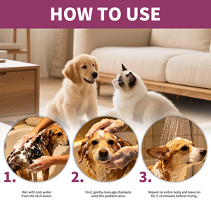 Champú Desodorante Personalizado al por Mayor para Mascotas con Aroma a Vainilla, Alivia la Picazón, Cuidado Canino, Alivia la Irritación - Product Image 2