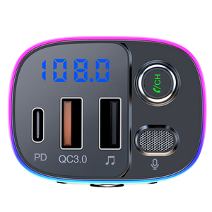 T65 <strong>Bluetooth</strong> Car Accessories Mp3 Player FM Transmitter With PD QC 3.0 Charger <strong>Adaptor</strong> - Product Image 1