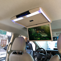 Monitor LED para Auto de 17.3 Pulgadas, Económico, Diseño Plegable para Techo, con Conexión USB/SD, Función de Control Remoto, Pantalla LCD