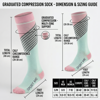 Chaussettes de compression multisports pour hommes et femmes, respirantes, performantes, pour la course à pied, avec soutien amortissant, anti-fatigue, 10-20 mmHg