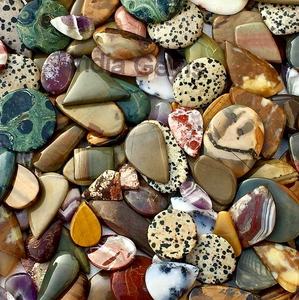 Piedra mixta Piedra preciosa Pulido a mano Piedra preciosa suelta Cabujón Fabricación Joyería Colgante Precio al por mayor por kilogramo Calidad natural - Product Image 2