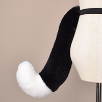 Queue d'animal en peluche mignonne faite à la main pour simulation de livraison directe, accessoires de cosplay, costume de renard pour exposition manga et fête