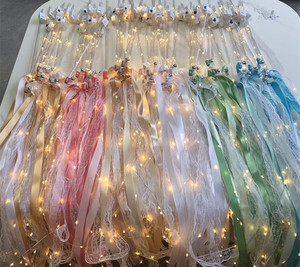 <span class=keywords><strong>Palos</strong></span> de Cinta Brillante <span class=keywords><strong>con</strong></span> Cascabeles para Festivales, Éxito de Ventas 2025, Agrega Brillo a tus Suministros de Boda o Decoración de Fiestas - Product Image 1