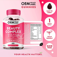 Gummies véganes à la biotine pour la croissance des cheveux, marque privée OEM ODM, force maximale, complément pour adultes, cheveux, peau, ongles, bonbons gélifiés, dosage