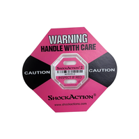 ShockAction2 Indicateur d'impact, étiquette de détection de dommages, capteur de force de choc sensible de 5G à 75G, Shockwatcher