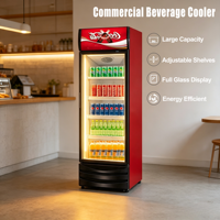 Équipement de réfrigération commerciale, réfrigérateur vertical personnalisé pour supermarché, porte en verre, mini-réfrigérateur vertical, présentoir à vin, refroidisseur de boissons