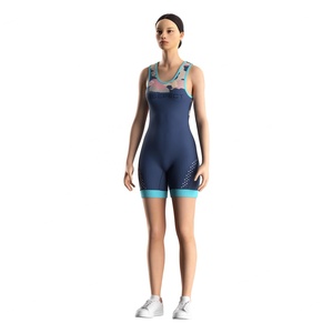 <b>Women's</b> Wrestling <b>Singlet</b> Breathable Stretch Fabric Custom Logo Durable Stitching Competition and Training Wear - Product Image 2