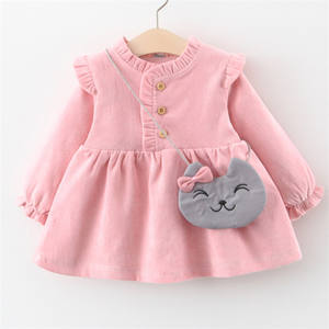 Vestidos de Bebé de Algodón Rosa de Lujo al por Mayor para Niñas con Mangas, los Productos Chinos Más Vendidos - Product Image 2