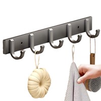 Crochet mural en aluminium pour salle de bain, simple et écologique, porte-serviettes et chapeau, vente en gros en usine