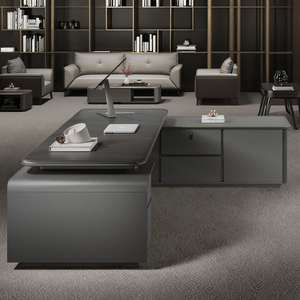 Escritorio <span class=keywords><strong>de</strong></span> Oficina Extensible <span class=keywords><strong>de</strong></span> Madera, Moderno y Minimalista, con Cajones <span class=keywords><strong>de</strong></span> Almacenamiento, <span class=keywords><strong>de</strong></span> Alta Calidad, para Gerentes/Abogados/Directores Ejecutivos - Product Image 6