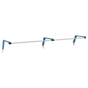 Fami 2970x686x307mm Soporte superior de riel de aluminio azul para bancos de trabajo - Product Image 1