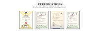 Fabricant chinois de fonderie d'acier inoxydable de haute qualité, certifié ISO9001, surface polie, adapté à l'industrie maritime