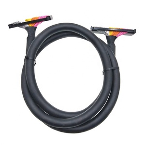 สายเคเบิลริบบิ้นแบบแบนป้องกันสัญญาณรบกวนชนิดกลม 300V 2464 28awg 50 พิน พร้อมหัวต่อ IDC สำหรับชิ้นส่วนต่างๆ - Product Image 1