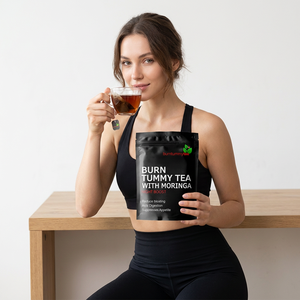 Thé détoxifiant Moringa Winstown 100% naturel aux herbes pour un ventre plat, brûle-graisse rapide, thé amincissant vert pour une silhouette affinée - Product Image 1