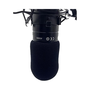 Dead Cat Black Foam Windschutz scheibe Künstlicher Pop Filter Headset Windschutz scheibe Schwamm abdeckung für AT2020 <span class=keywords><strong>AT2035</strong></span> & AT4040 Mikrofon hülle - Product Image 2