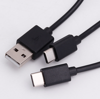 Câble de charge USB rapide 2-en-1 pour manette de jeu PS5/Switch 2, câble d'alimentation USB pour Nintendo Switch 2