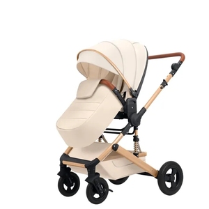 Cochecito de bebé de lino ligero de la <span class=keywords><strong>mejor</strong></span> calidad, diseño de moda <span class=keywords><strong>plegable</strong></span> con una sola mano - Product Image 4