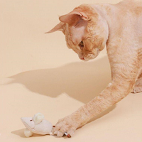 Elsa penjualan laris Catnip katun interaktif mainan kunyah kucing mengejar mainan perangsang bulu kucing tongkat untuk naluri berburu alami