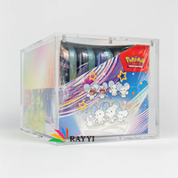 Boîte de présentation en acrylique transparent de haute qualité personnalisée pour 8 paquets de boosters Pokémon Celebrations Mini Tin