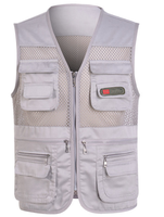 Veste sans manches multi-poches pour homme, vente chaude, pour la photographie, la pêche, la chasse, veste utilitaire décontractée pour les voyages et le camping