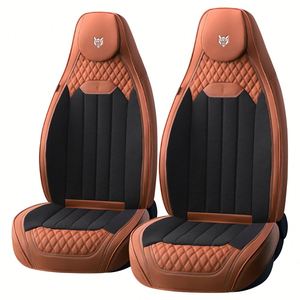 Ensemble complet de sièges de voiture en PU de luxe, design nid d'abeille, respirant, résistant à l'usure, version 9D, sport universel toutes saisons, 5 places avant - Product Image 3