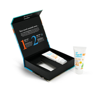 Boîte d'emballage personnalisée de luxe pour crème solaire, boîte rigide magnétique pour soins de la peau coréens en gros
