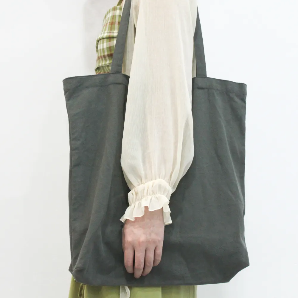 Morandi Solid Color Totes Reusable Cotton Linen Eco-friendly Heavy Duty Custom Tote Bag Shopping Shoulder Bags