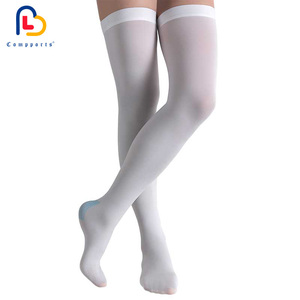 Compports <span class=keywords><strong>Bas</strong></span> <span class=keywords><strong>de</strong></span> <span class=keywords><strong>contention</strong></span> unisexe anti-embolique 15-20 mmHg avec bande en <span class=keywords><strong>silicone</strong></span> - Product Image 4