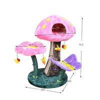 XIANGLONG Arbre à chat interactif en bois, motif animalier moderne, écologique et luxueux, avec poteau d'escalade et lit pour animaux de compagnie, pour la maison