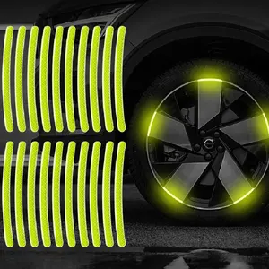 20 miếng dán hình bánh xe ô tô hình bánh xe phản quang nhiều màu sắc miếng dán đề can tạo kiểu xe ô tô phụ kiện Đề can trang trí xe mô tô