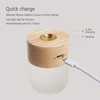 Diffuseur d'arôme sans eau portable Sédatif de chambre de lumière de sommeil avec chauffage silencieux pour la dispersion d'huile essentielle