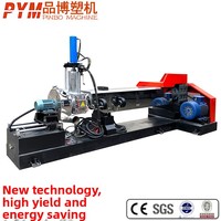Ventes directes usine – Granulateur de plastique monovis marque PYM avec moteur PLC, refroidissement par air, matrice de découpe à chaud, production 500 kg/h, puissance 45 kW, pour PVC et PET