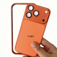 En stock – Coque de téléphone en métal avec protection d'objectif arrière pour iPhone 17-12 Pro Max, transformable en coque pour iPhone 18 Pro Max, pour homme et femme