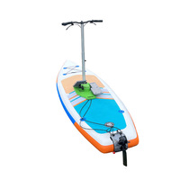 Planche de SUP gonflable Yak Outdoors à pédales pour débutants - Surf en mer et utilisation aquatique en PVC