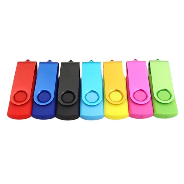Custom Logo USB Flash Drive Swivel Design 1GB 2GB 4GB 8GB 16GB 32GB 64GB Capacity USB 2.0 Interface in Stock