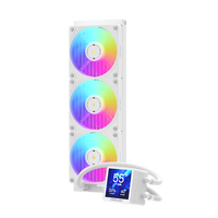 COOLLEO Écran LCD haute définition 360 refroidisseur d'eau système ARGB de refroidissement du processeur pour LGA115X/1200/1700/1851and AM4/AM5 refroidisseur de liquide