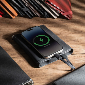 กระเป๋าใส่พาสปอร์ต RFID พร้อมระบบติดตาม Find <span class=keywords><strong>My</strong></span> Tracker, กระเป๋าเดินทางแบบชาร์จไร้สายพร้อมพาวเวอร์แบงค์ ทำจากหนัง PU, ช่องใส่บัตรขึ้นเครื่อง - Product Image 2