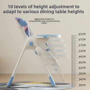 <span class=keywords><strong>Silla</strong></span> Alta para Bebé Purorigin 2026, Asiento Plegable Portátil con Reposapiés para Comer, <span class=keywords><strong>Silla</strong></span> de Comer para Bebé - Product Image 4