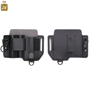 Portable rapide bateau Faux cuir EDC outils taille sac Camping en plein air jardinage multi-outils étui rapide lampe de poche couteau gaine - Product Image 4