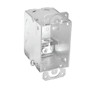 Caja de conexiones de interruptor de Metal eléctrico impermeable de acero inoxidable disponible de 3 "X2" con orejas de yeso para decoración del hogar