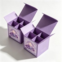 Boîte d'emballage rectangulaire personnalisée pour bougies artisanales, en carton de luxe, impression recto-verso, pour coffret cadeau