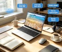 Portátil Empresarial Personalizado de 15.6 Pulgadas, CPU I7-6500U, 16GB RAM, 256GB SSD, Portátiles para Juegos OEM, Nuevos, para Estudiantes y Educación