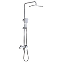 Ensemble de robinets de bain et de douche en laiton, design moderne, montage mural, noir mat, Offre Spéciale