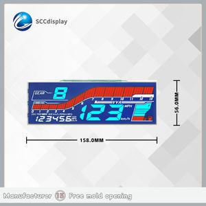 SCCdisplay kaynak fabrika özelleştirilmiş SJXDGW051 renk <span class=keywords><strong>7</strong></span>-<span class=keywords><strong>segment</strong></span> <span class=keywords><strong>LCD</strong></span> ekran parlama önleyici motosiklet enstrüman HTN <span class=keywords><strong>Segment</strong></span> ekran - Product Image 4