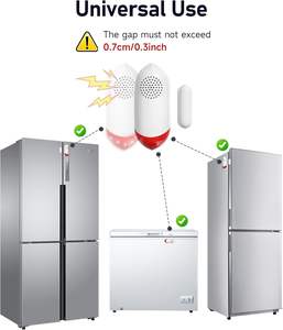 إنذار Tuya WiFi الذكي بباب الثلاجة ونافذة صفارة إنذار تطبيق تنبيه هاتف 0-120dB مجدول IOT - Product Image 4