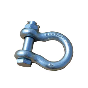Wholesale Screw Pin Bow Shackle Galvanized Steel Forged For Lifting Bow Shackle